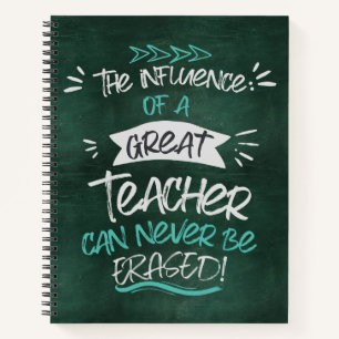 Personalized Teacher Appreciation Spiral Notebook