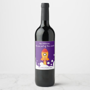 Personalized Teacher Appreciation Wine Label