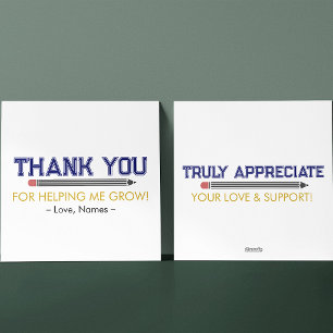 Personalized Teacher Appreciation With Thank You Holiday Card