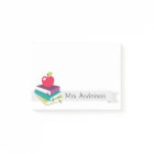 Personalized Teacher Books Apple Post-It Notes