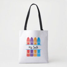 Personalized Teacher Canvas Tote Bag Gift for Teac
