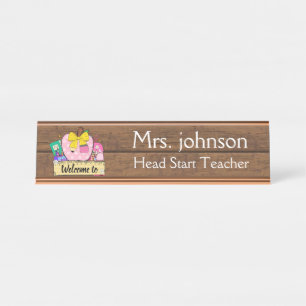 Personalized Teacher Classroom Desk Name Plate