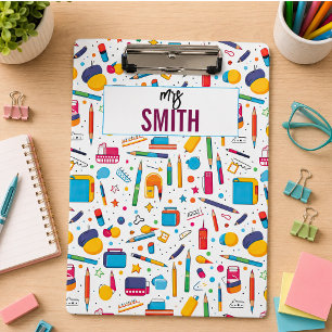 Personalized Teacher – Custom Name Back to school Clipboard