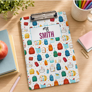 Personalized Teacher – Custom Name Back to school Clipboard