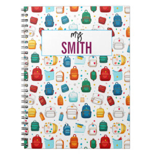 Personalized Teacher – Custom Name Back to school Notebook