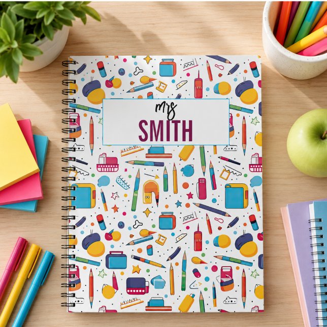 Personalized Teacher – Custom Name Back to school Notebook (Personalized Teacher – Custom Name Back to school Notebook)