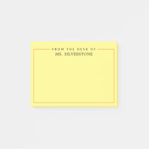 Personalized Teacher From The Desk Of Post-it Notes