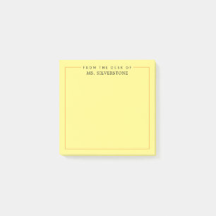 Personalized Teacher From The Desk Of Post-it Notes