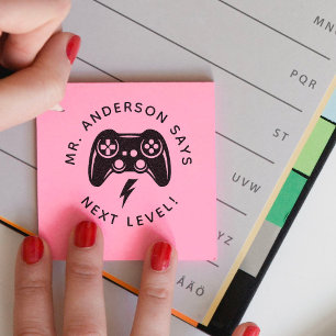 Personalized Teacher Gamer Stamp Back to School