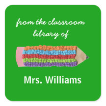 Personalized teacher gift bookplates