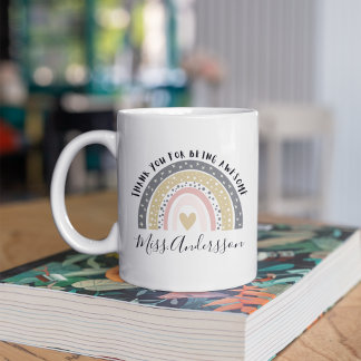 Personalized Teacher Gift, Custom Teacher Gift Coffee Mug