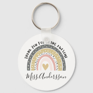 Personalized Teacher Gift, Custom Teacher Gift Keychain