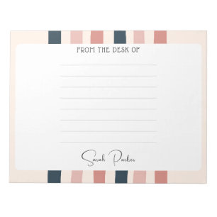 Personalized Teacher Gift From the Desk of  Notepad