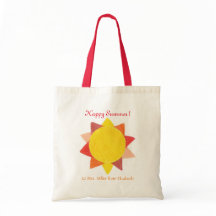 Personalized teacher gift tote