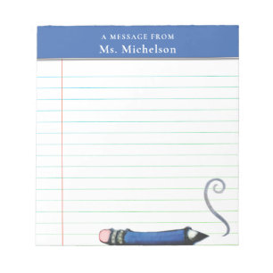Personalized Teacher Gifts Notepad