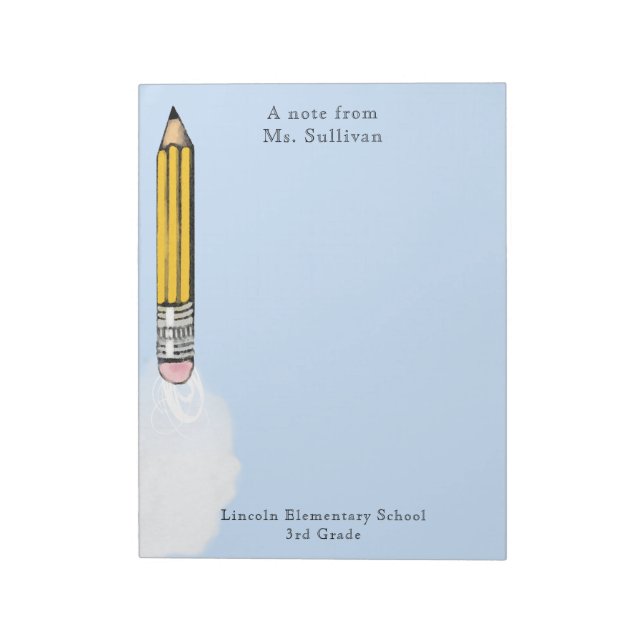 personalized teacher gifts notepad (Rotated)