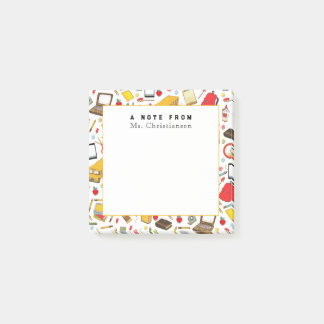 Personalized Teacher Gifts Post-it Notes