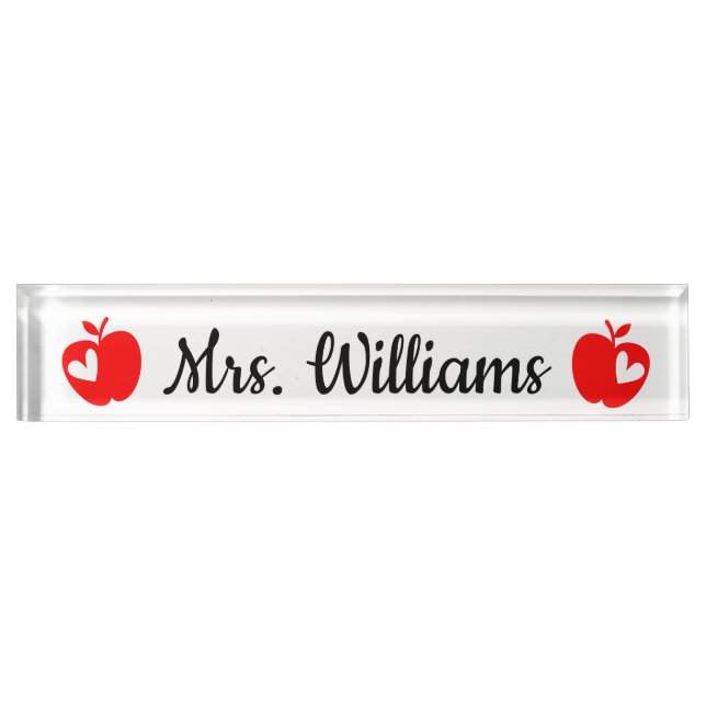 Personalized Teacher Graduation Gift New Grad Job Nameplate (Front)