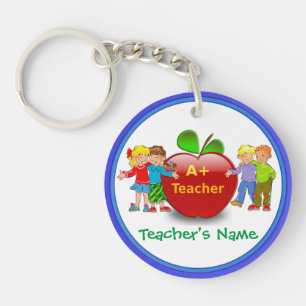 Personalized Teacher Keychains with Teacher's NAME