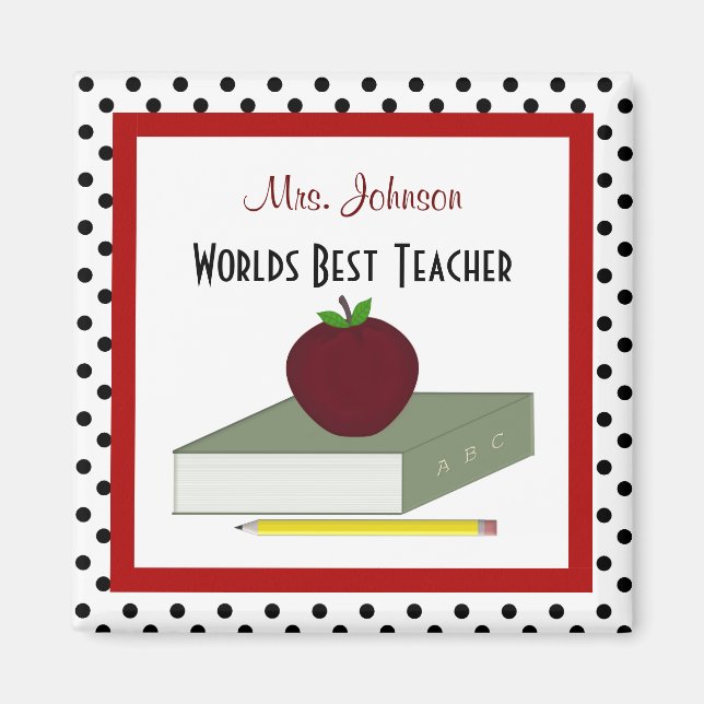 Personalized Teacher Magnet (Front)