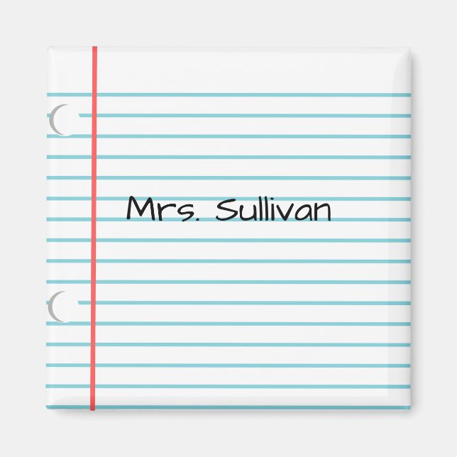 Personalized Teacher Magnet (Front)