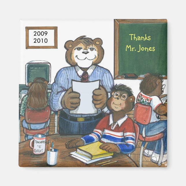 Personalized Teacher Magnet (Front)