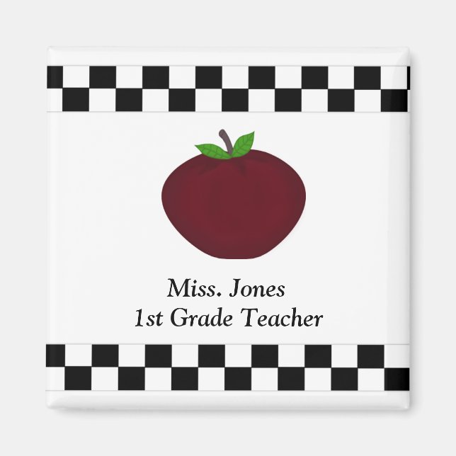Personalized Teacher Magnet (Front)