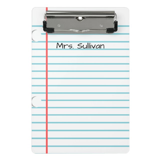 Personalized Teacher Mini Clipboard (Front)