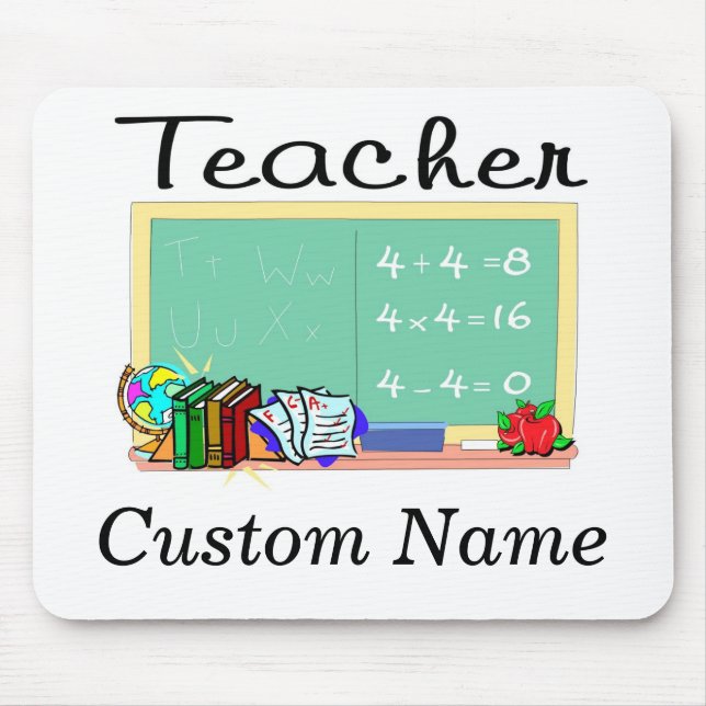 Personalized Teacher Mouse Pad (Front)