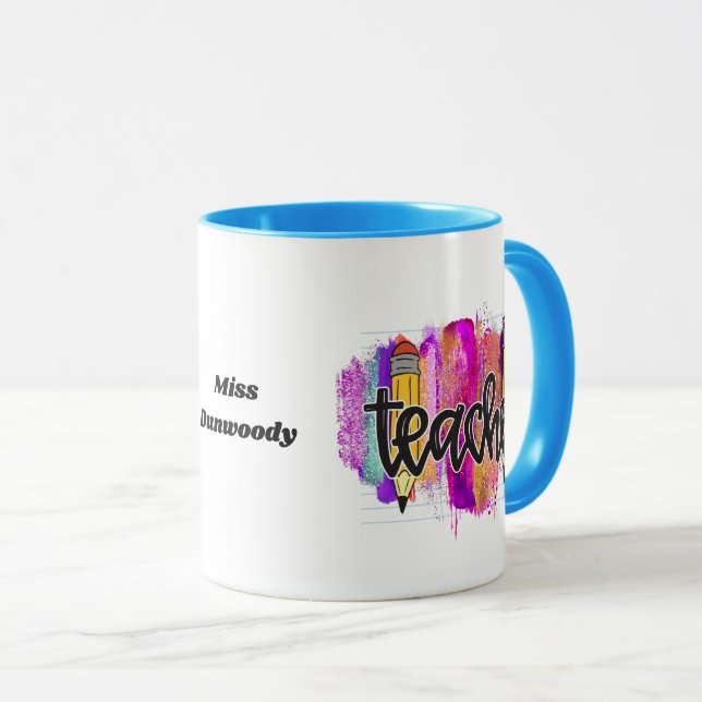 Personalized Teacher Mug (Front Right)