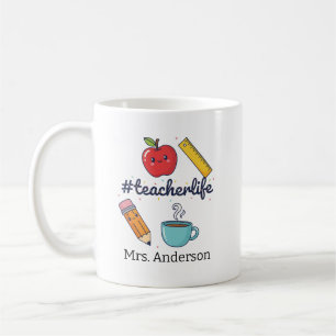 Personalized Teacher Mug, Custom Teacher Appreciat Coffee Mug