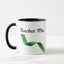Personalized Teacher Mug, Custom Teacher Name 