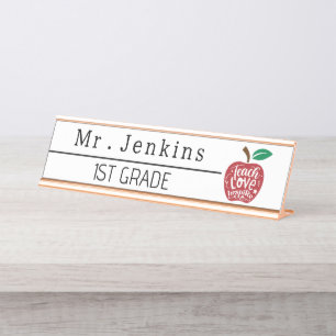 Personalized Teacher Name Classroom Back To School Desk Name Plate