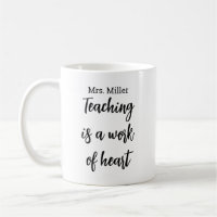 Personalized Teacher Name Mug, Custom Teacher Appr