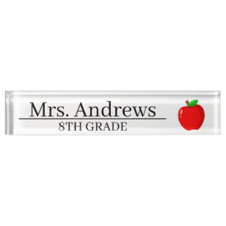 Personalized Teacher Name Nameplate