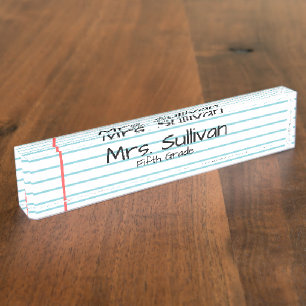 Personalized Teacher Nameplate