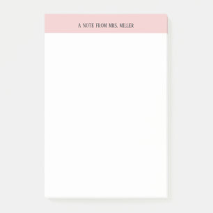 Personalized Teacher Note