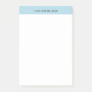 Personalized Teacher Note