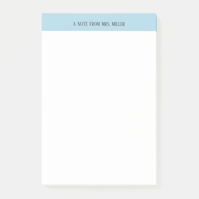 Personalized Teacher Note (Front)