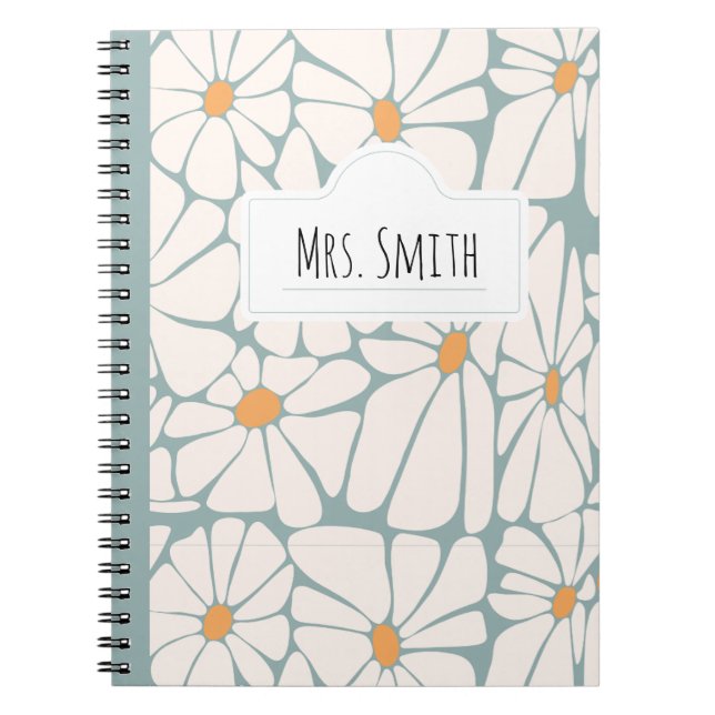Personalized Teacher Notebook – Custom Name Teache (Front)