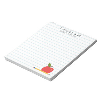 Personalized Teacher Notepad