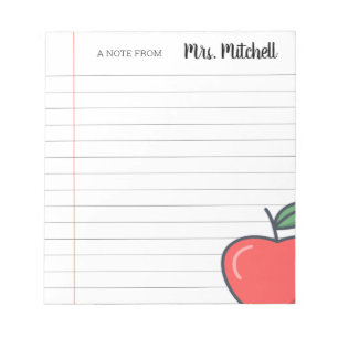 Personalized Teacher Notepad