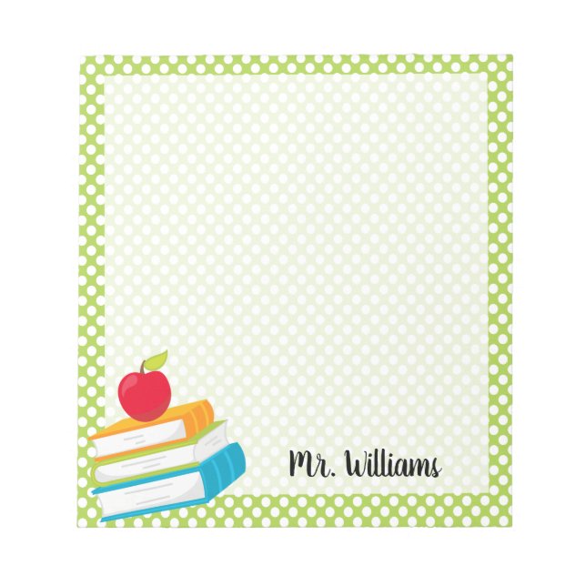 Personalized Teacher Notepad (Front)