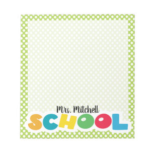 Personalized Teacher Notepad