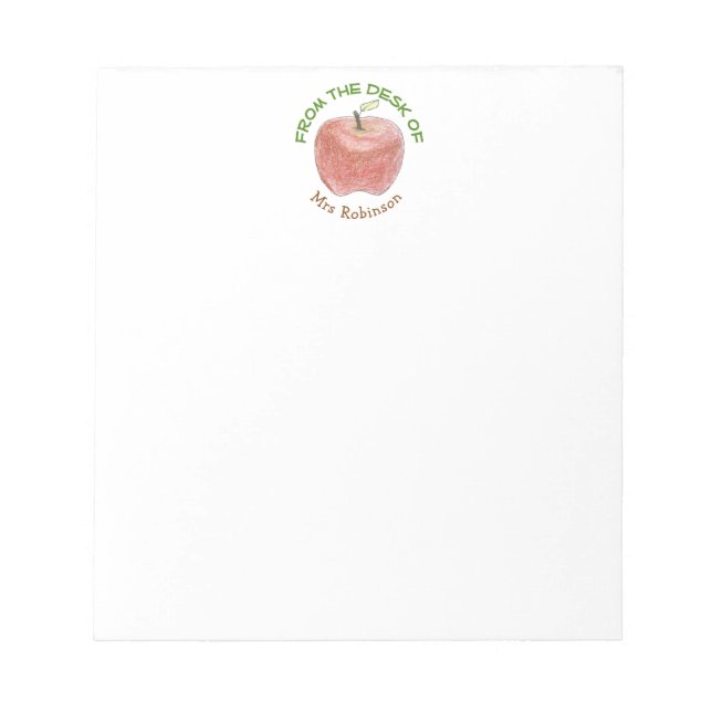 Personalized Teacher Notepad (Front)