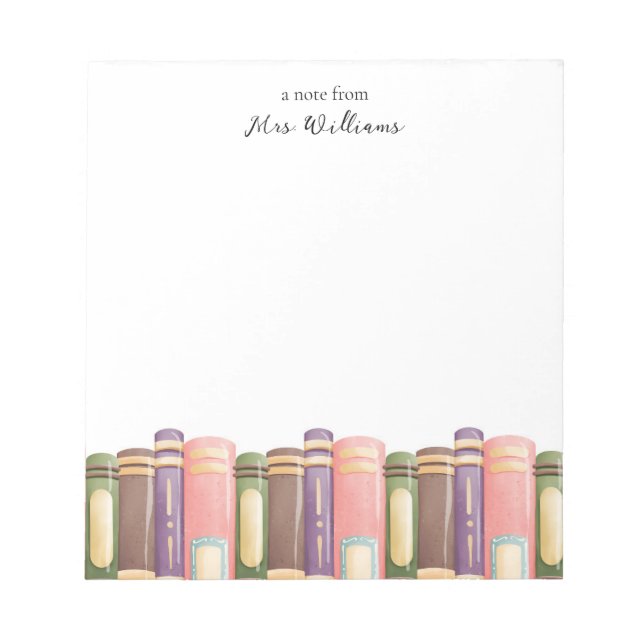 Personalized Teacher Notepad (Front)