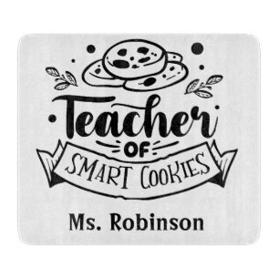 Personalized Teacher of Smart Cookies  Cutting Board