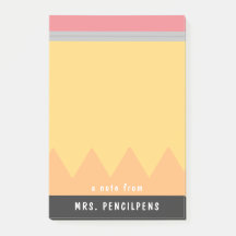 Personalized Teacher Pencil Style