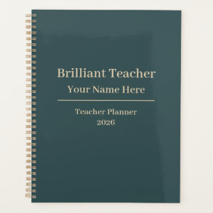 Personalized Teacher Planner Notebook 2026