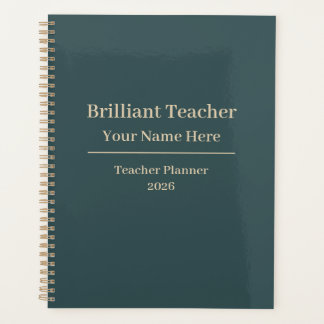 Personalized Teacher Planner Notebook 2026